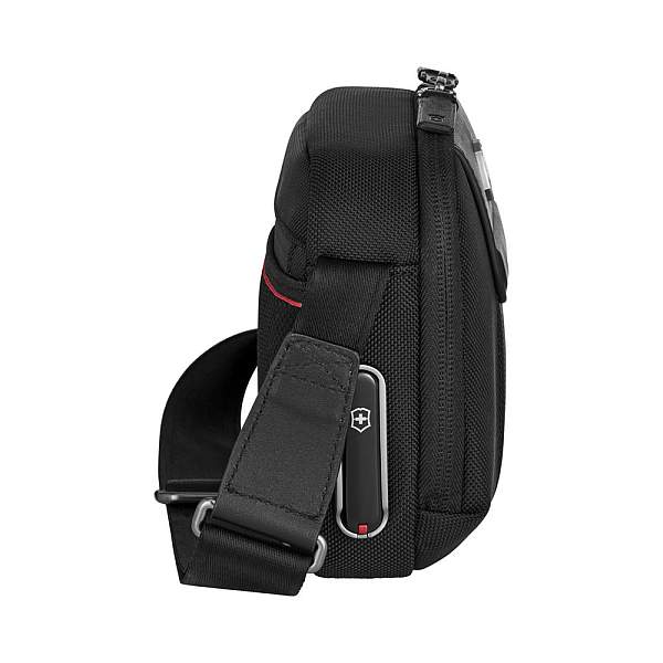 Сумка через плечо компактная VICTORINOX Architecture Urban2 Compact Crossbody Bag, черный, полиэстер/кожа, 22x6x16 см, 2 л 653349 Victorinox, Артикул: 653349 фото №1