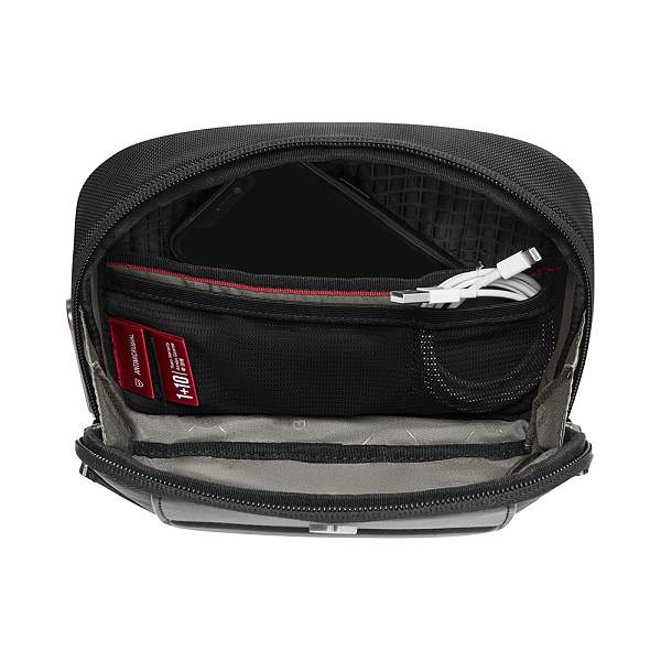 Сумка через плечо компактная VICTORINOX Architecture Urban2 Compact Crossbody Bag, черный, полиэстер/кожа, 22x6x16 см, 2 л 653349 Victorinox, Артикул: 653349 фото №1