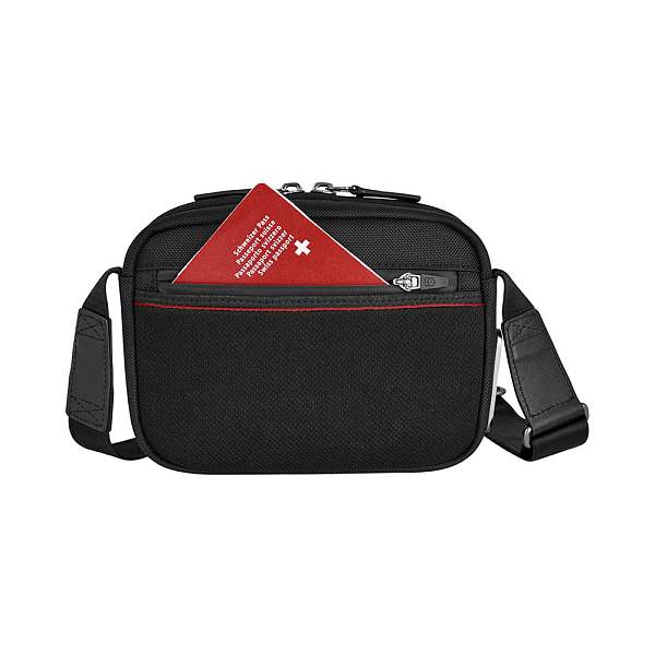Сумка через плечо компактная VICTORINOX Architecture Urban2 Compact Crossbody Bag, черный, полиэстер/кожа, 22x6x16 см, 2 л 653349 Victorinox, Артикул: 653349 фото №1