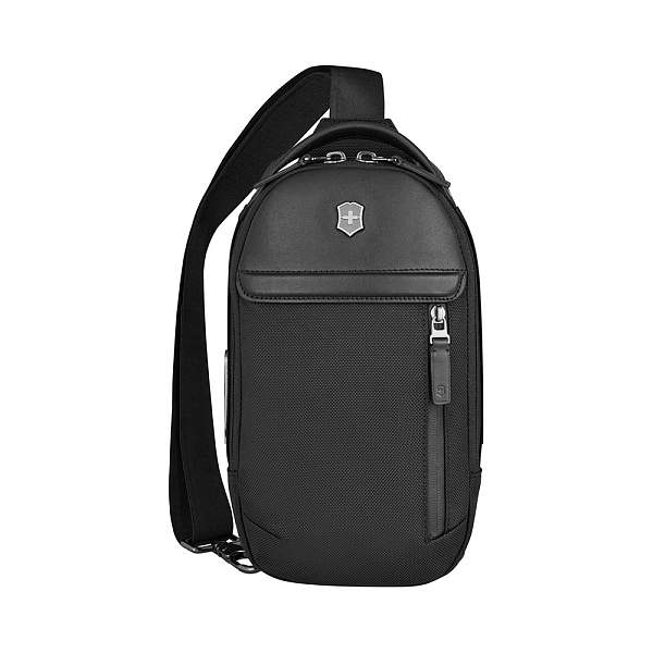 Рюкзак на одно плечо VICTORINOX Architecture Urban2 Sling Bag, черный, полиэстер/кожа, 17x8x28 см, 2 л 653350 Victorinox, Артикул: 653350 фото №1