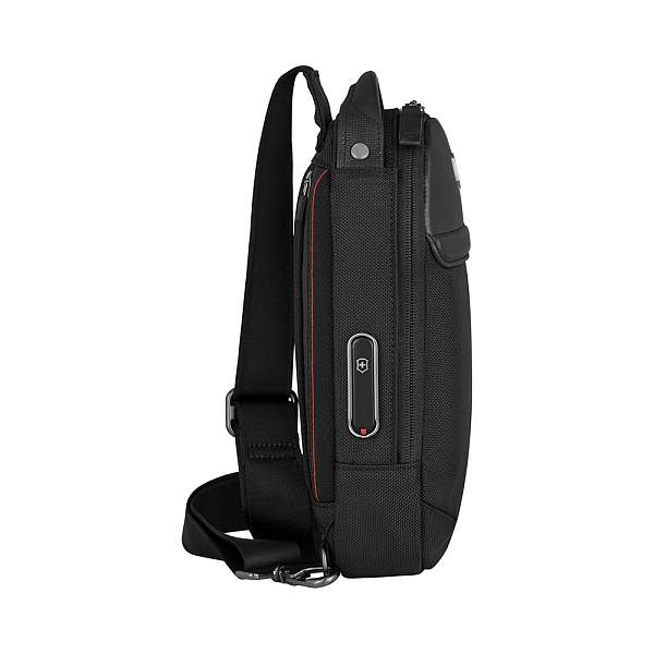 Рюкзак на одно плечо VICTORINOX Architecture Urban2 Sling Bag, черный, полиэстер/кожа, 17x8x28 см, 2 л 653350 Victorinox, Артикул: 653350 фото №1