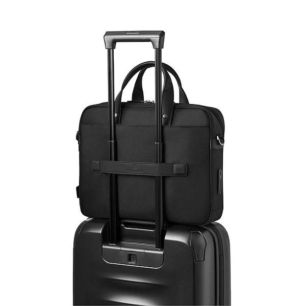 Портфель VICTORINOX Architecture Urban2 Briefcase 15'', черный, полиэстер/кожа, 42x13x31 см, 16 л 653353 Victorinox, Артикул: 653353 фото №1