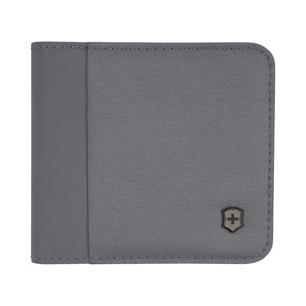 Бумажник VICTORINOX Travel Essentials Bi-Fold Wallet, с защитой от сканирования RFID, серый, полиэстер, 11x2x10 см 653364 Victorinox, Артикул: 653364 фото №1