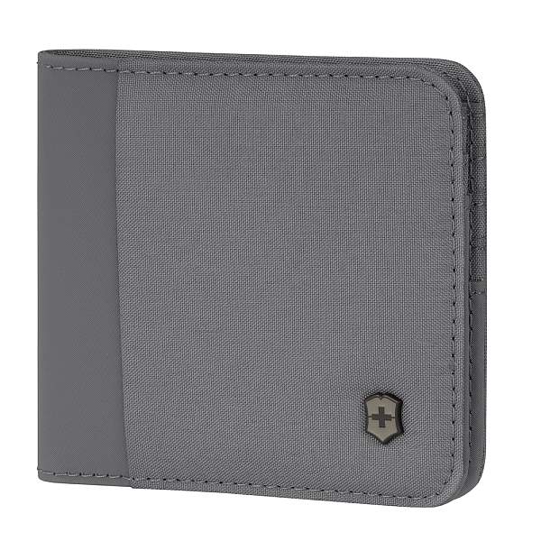 Бумажник VICTORINOX Travel Essentials Bi-Fold Wallet, с защитой от сканирования RFID, серый, полиэстер, 11x2x10 см 653364 Victorinox, Артикул: 653364 фото №1