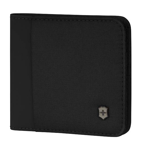Бумажник VICTORINOX Travel Essentials Bi-Fold Wallet, с защитой от сканирования RFID, чёрный, полиэстер, 11x2x10 см 653363 Victorinox, Артикул: 653363 фото №1