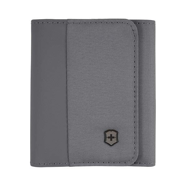 Бумажник VICTORINOX Travel Essentials Tri-Fold Wallet, серый, полиэстер, 9x2x10 см 653366 Victorinox, Артикул: 653366 фото №1