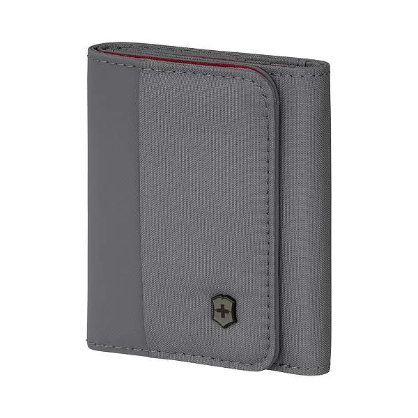 Бумажник VICTORINOX Travel Essentials Tri-Fold Wallet, серый, полиэстер, 9x2x10 см 653366 Victorinox, Артикул: 653366 фото №1