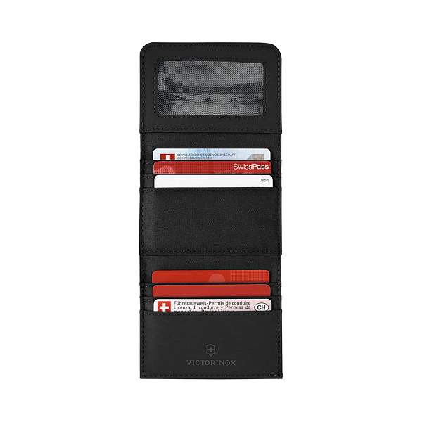 Бумажник VICTORINOX Travel Essentials Tri-Fold Wallet, чёрный, полиэстер, 9x2x10 см 653365 Victorinox, Артикул: 653365 фото №1