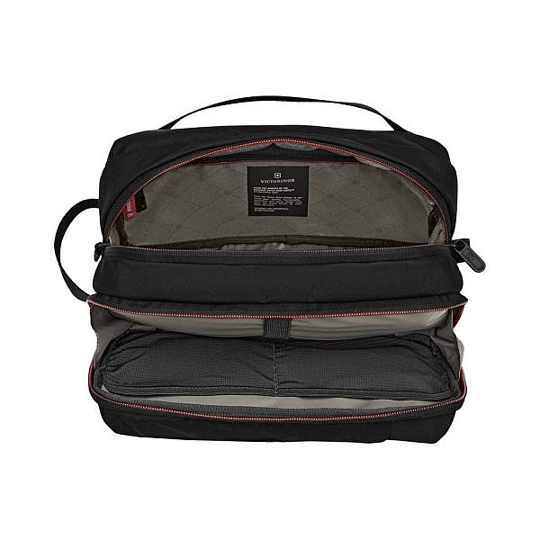 Несессер VICTORINOX Travel Essentials Toiletry Bag, чёрный, полиэстер, 27x14x16 см 653373 Victorinox, Артикул: 653373 фото №1