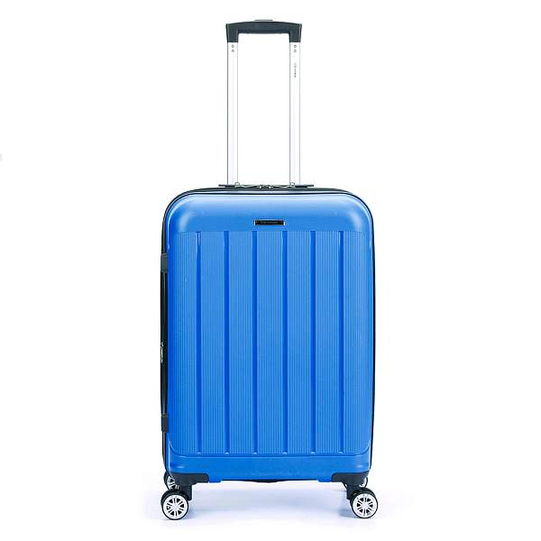 Чемодан TORBER В Отпуск, ярко-синий, полипропилен, 65,5 х 43,5 х 26 см, 62 л T1907B-M Torber, Артикул: T1907B-M фото №1