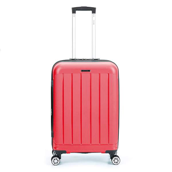 Чемодан TORBER В Отпуск, ярко-розовый, полипропилен, 65,5 х 43,5 х 26 см, 62 л T1907C-M Torber, Артикул: T1907C-M фото №1