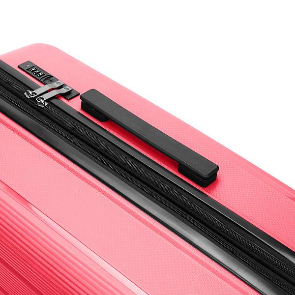 Чемодан TORBER В Отпуск, ярко-розовый, полипропилен, 65,5 х 43,5 х 26 см, 62 л T1907C-M Torber, Артикул: T1907C-M фото №1