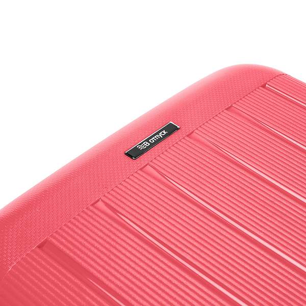 Чемодан TORBER В Отпуск, ярко-розовый, полипропилен, 65,5 х 43,5 х 26 см, 62 л T1907C-M Torber, Артикул: T1907C-M фото №1