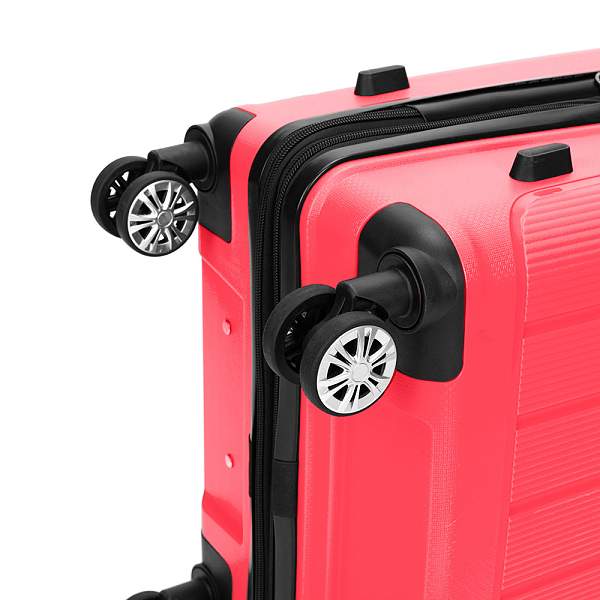 Чемодан TORBER В Отпуск, ярко-розовый, полипропилен, 65,5 х 43,5 х 26 см, 62 л T1907C-M Torber, Артикул: T1907C-M фото №1