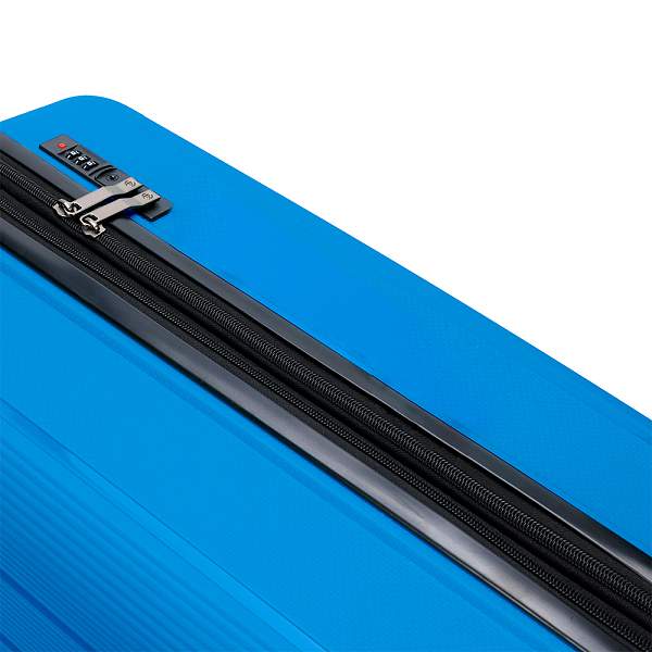 Чемодан TORBER В Отпуск, ярко-синий, полипропилен, 55 х 36 х 21,5 см, 37 л T1907B-S Torber, Артикул: T1907B-S фото №1