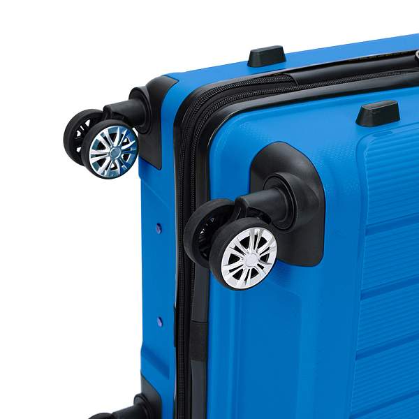 Чемодан TORBER В Отпуск, ярко-синий, полипропилен, 55 х 36 х 21,5 см, 37 л T1907B-S Torber, Артикул: T1907B-S фото №1