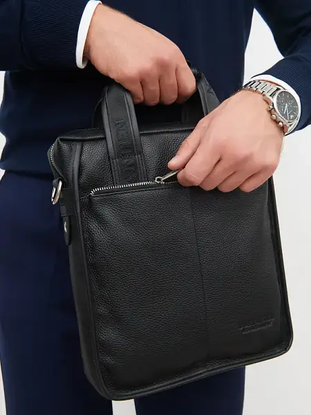 Мужской кожаный планшет Bostanten (Черный) Tuscany, Артикул: B10022-1 фото №1