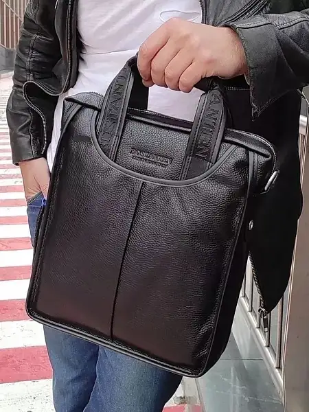 Мужской кожаный планшет Bostanten (Черный) Tuscany, Артикул: B10022-1 фото №1