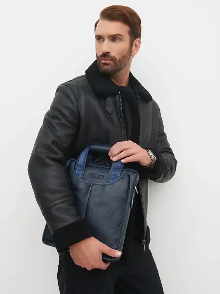 Мужской кожаный планшет Bostanten (Синий) Tuscany, Артикул: B10022-8 фото №1