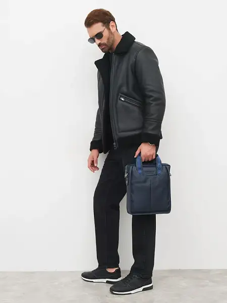 Мужской кожаный планшет Bostanten (Синий) Tuscany, Артикул: B10022-8 фото №1