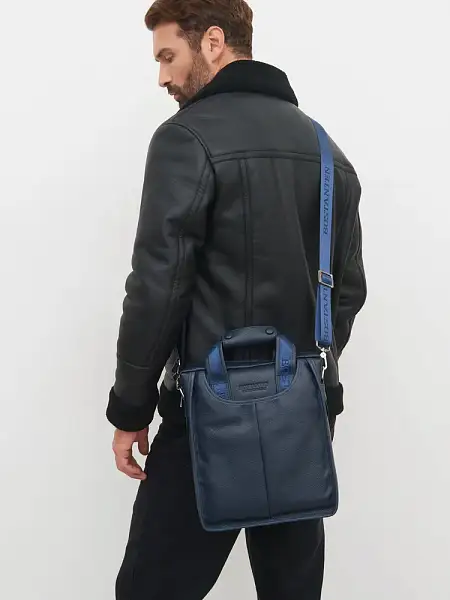 Мужской кожаный планшет Bostanten (Синий) Tuscany, Артикул: B10022-8 фото №1