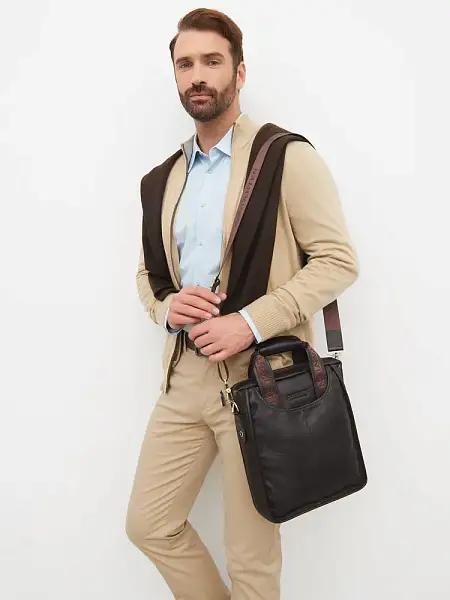 Мужской кожаный планшет Bostanten (Коричневый) Tuscany, Артикул: B10022-3 фото №1