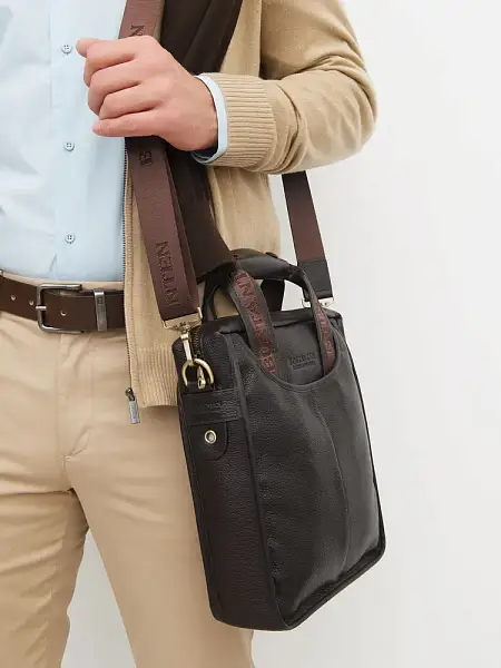 Мужской кожаный планшет Bostanten (Коричневый) Tuscany, Артикул: B10022-3 фото №1