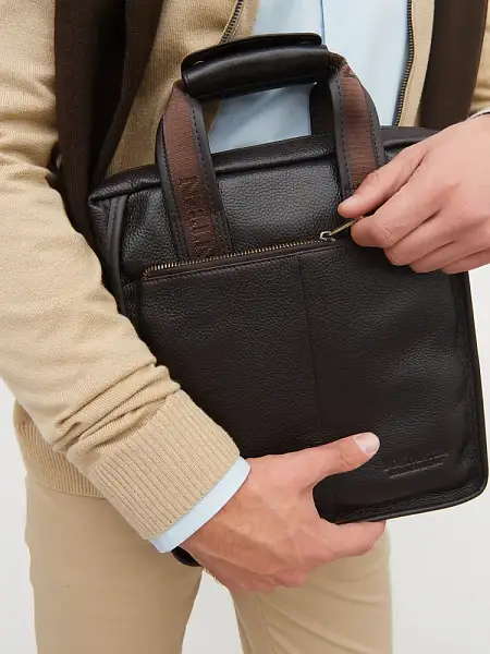 Мужской кожаный планшет Bostanten (Коричневый) Tuscany, Артикул: B10022-3 фото №1