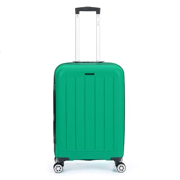 Чемодан TORBER В Отпуск, ярко-бирюзовый, полипропилен, 65,5 х 43,5 х 26 см, 62 л T1907T-M Torber, Артикул: T1907T-M фото №1