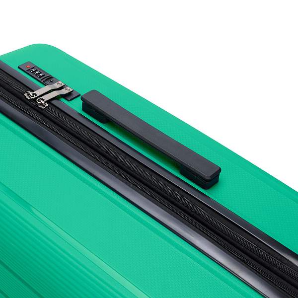 Чемодан TORBER В Отпуск, ярко-бирюзовый, полипропилен, 65,5 х 43,5 х 26 см, 62 л T1907T-M Torber, Артикул: T1907T-M фото №1