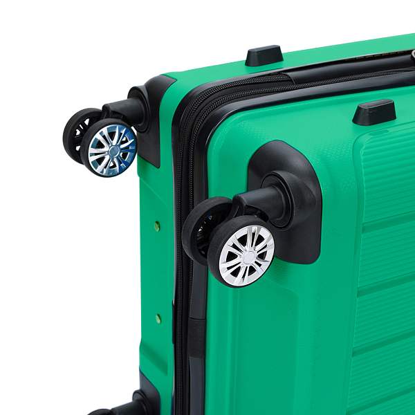 Чемодан TORBER В Отпуск, ярко-бирюзовый, полипропилен, 55 х 36 х 21,5 см, 37 л T1907T-S Torber, Артикул: T1907T-S фото №1