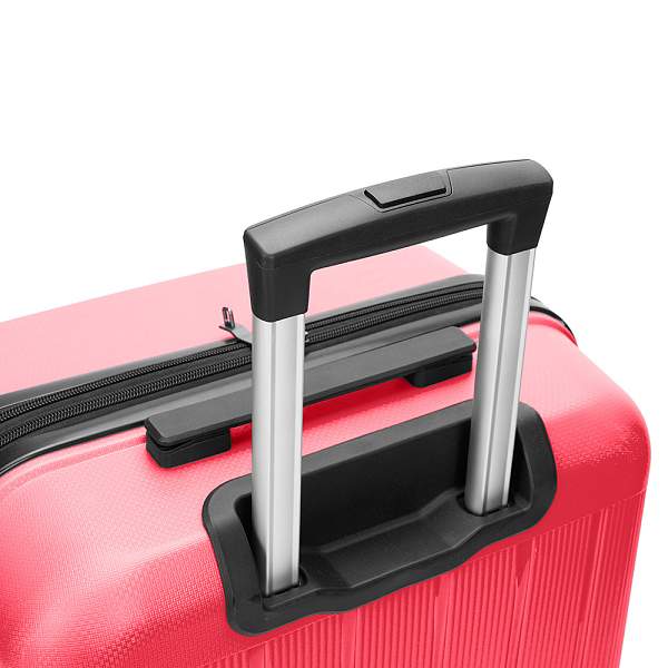 Чемодан TORBER В Отпуск, ярко-розовый, полипропилен, 55 х 36 х 21,5 см, 37 л T1907C-S Torber, Артикул: T1907C-S фото №1