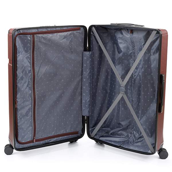 Чемодан TORBER Onego, бордовый, ABS-пластик, 69,5 х 46 х 26 см, 69 л T2081BM Torber, Артикул: T2081BM фото №1