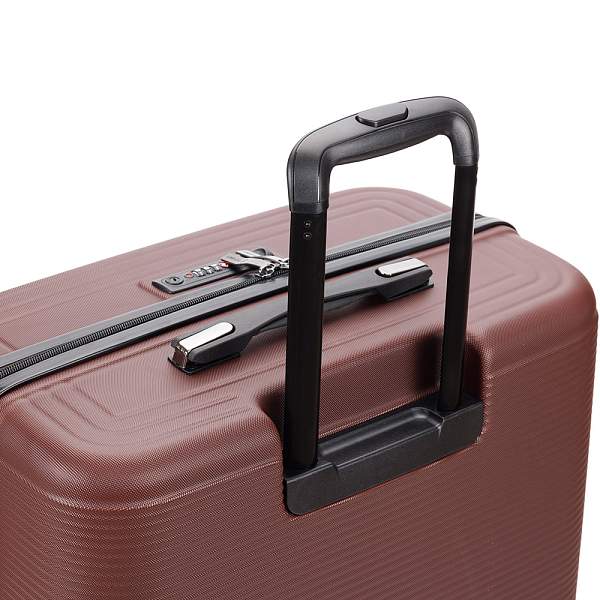 Чемодан TORBER Onego, бордовый, ABS-пластик, 69,5 х 46 х 26 см, 69 л T2081BM Torber, Артикул: T2081BM фото №1