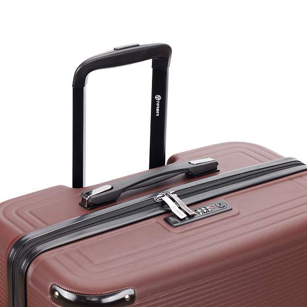 Чемодан TORBER Onego, бордовый, ABS-пластик, 69,5 х 46 х 26 см, 69 л T2081BM Torber, Артикул: T2081BM фото №1
