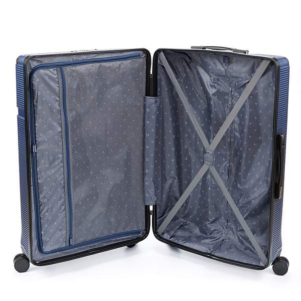 Чемодан TORBER Onego, синий, ABS-пластик, 79,5 х 51 х 29 см, 103 л T2081BLL Torber, Артикул: T2081BLL фото №1