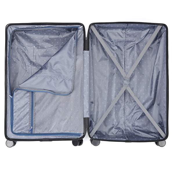 Чемодан TORBER Onego, синий, ABS-пластик, 79,5 х 51 х 29 см, 103 л T2081BLL Torber, Артикул: T2081BLL фото №1