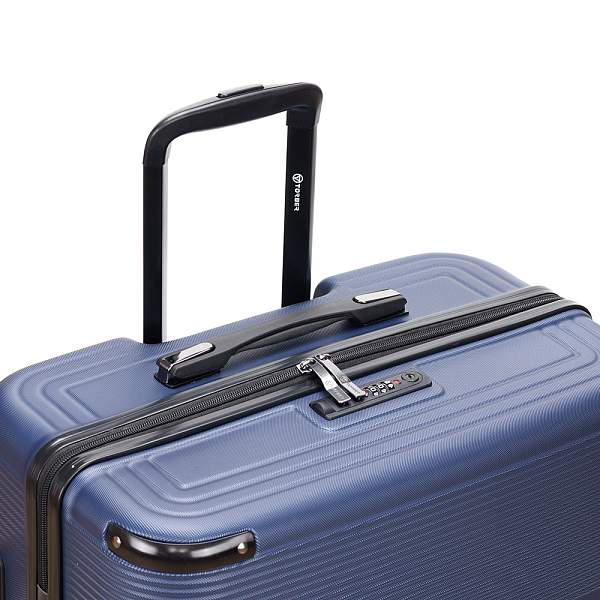 Чемодан TORBER Onego, синий, ABS-пластик, 79,5 х 51 х 29 см, 103 л T2081BLL Torber, Артикул: T2081BLL фото №1