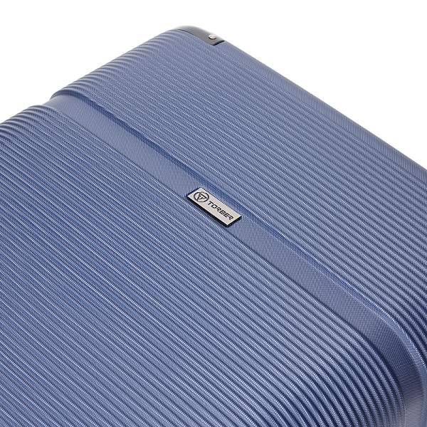 Чемодан TORBER Onego, синий, ABS-пластик, 79,5 х 51 х 29 см, 103 л T2081BLL Torber, Артикул: T2081BLL фото №1