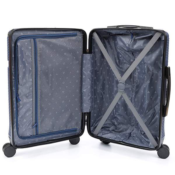 Чемодан TORBER Onego, синий, ABS-пластик, 59,5 х 39,5 х 24 см, 46 л T2081BLS Torber, Артикул: T2081BLS фото №1