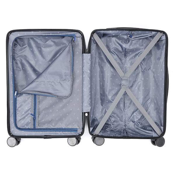 Чемодан TORBER Onego, синий, ABS-пластик, 59,5 х 39,5 х 24 см, 46 л T2081BLS Torber, Артикул: T2081BLS фото №1