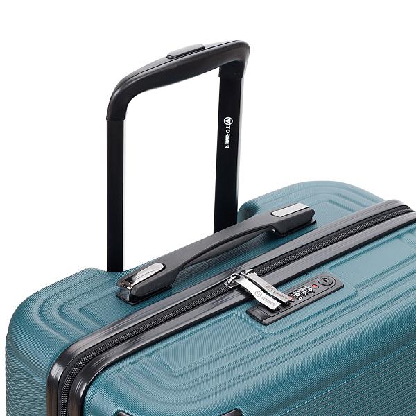 Чемодан TORBER Onego, зелёный, ABS-пластик, 69,5 х 46 х 26 см, 69 л T2081GRM Torber, Артикул: T2081GRM фото №1