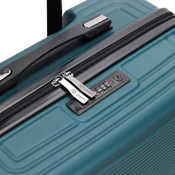 Чемодан TORBER Onego, зелёный, ABS-пластик, 69,5 х 46 х 26 см, 69 л T2081GRM Torber, Артикул: T2081GRM фото №1