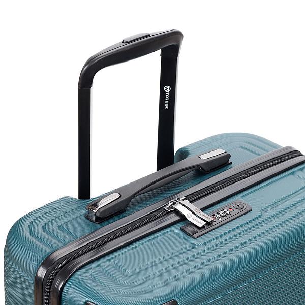 Чемодан TORBER Onego, зелёный, ABS-пластик, 69,5 х 46 х 26 см, 69 л T2081GRM Torber, Артикул: T2081GRM фото №1