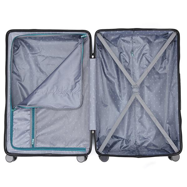 Чемодан TORBER Onego, зелёный, ABS-пластик, 79,5 х 51 х 29 см, 103 л T2081GRL Torber, Артикул: T2081GRL фото №1