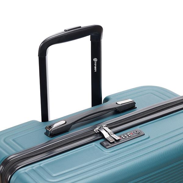 Чемодан TORBER Onego, зелёный, ABS-пластик, 79,5 х 51 х 29 см, 103 л T2081GRL Torber, Артикул: T2081GRL фото №1