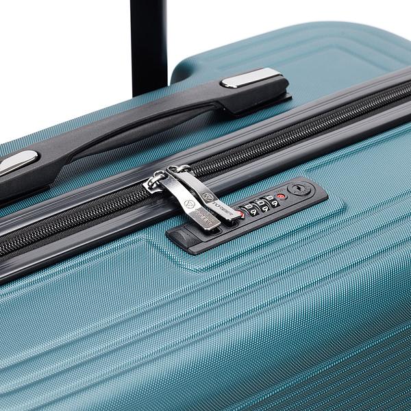 Чемодан TORBER Onego, зелёный, ABS-пластик, 79,5 х 51 х 29 см, 103 л T2081GRL Torber, Артикул: T2081GRL фото №1