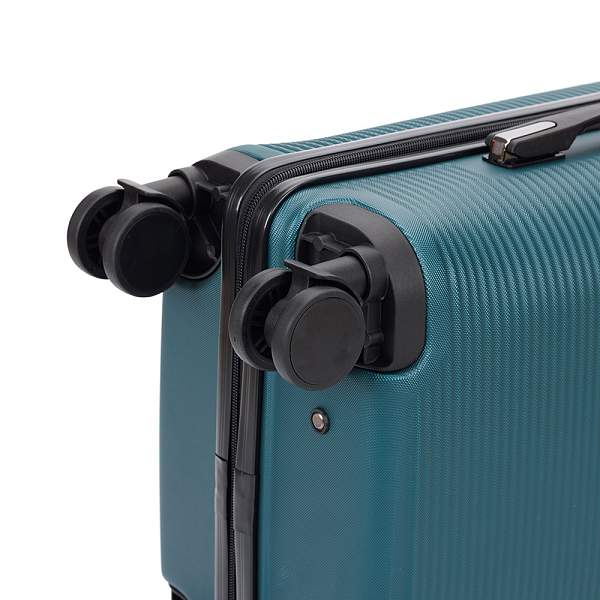 Чемодан TORBER Onego, зелёный, ABS-пластик, 59,5 х 39,5 х 24 см, 46 л T2081GRS Torber, Артикул: T2081GRS фото №1