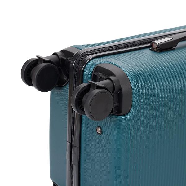 Чемодан TORBER Onego, зелёный, ABS-пластик, 59,5 х 39,5 х 24 см, 46 л T2081GRS Torber, Артикул: T2081GRS фото №1