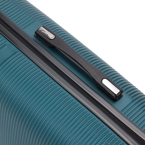 Чемодан TORBER Onego, зелёный, ABS-пластик, 59,5 х 39,5 х 24 см, 46 л T2081GRS Torber, Артикул: T2081GRS фото №1